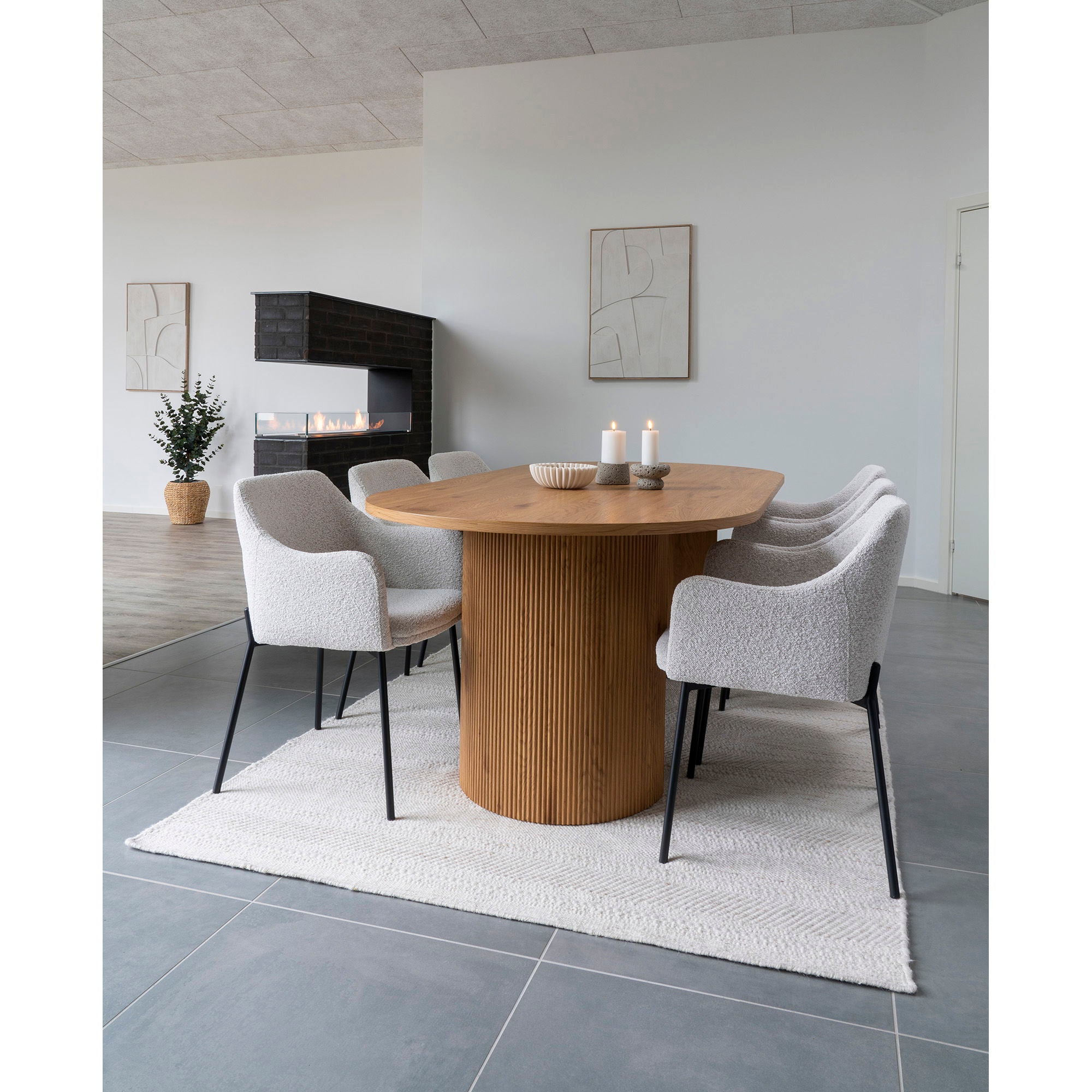 Boavista – Esstisch oval, 100 × 210 × 75 cm